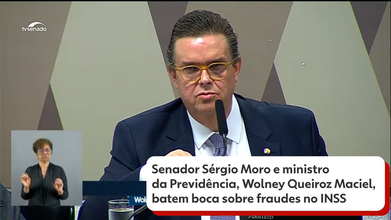 Novo ministro da Previdência e senador Sergio Moro trocam acusações em discussão sobre fraudes no INSS | Política