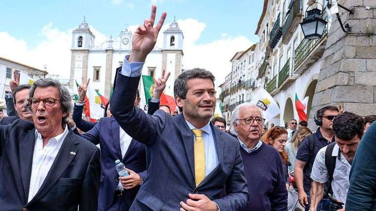 Partido da direita radical, Chega, de André Ventura, está em terceiro lugar nas pesquisas