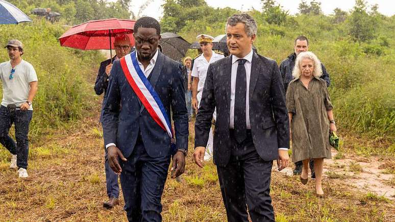 Gérald Darmanin visitou a Guiana Francesa no fim de semana