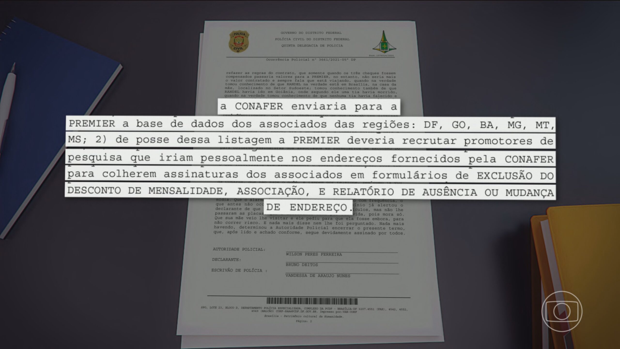 Exclusivo: testemunha-chave de investigação diz que Conafer adulterava documentos para retirar dinheiro de aposentados | Jornal Nacional
